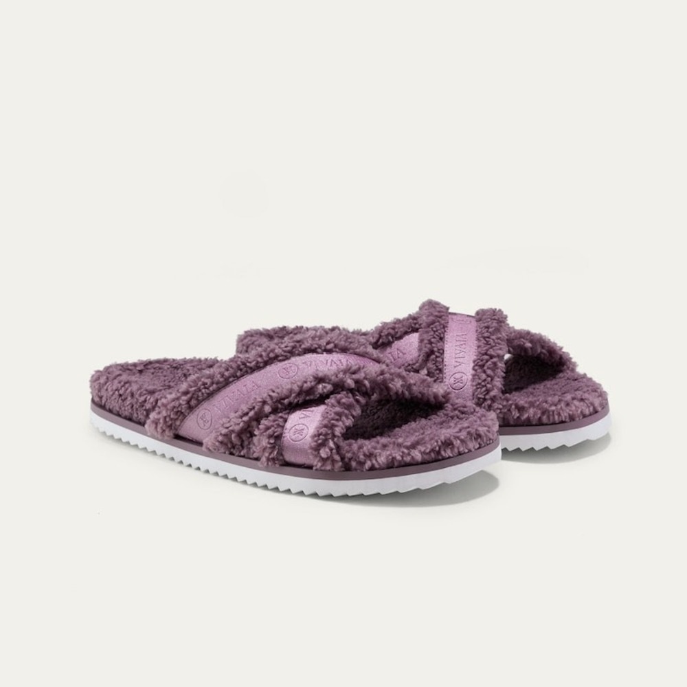 VIVAIA Furry Criss-Cross‎ Strap Slippers (Hannah) EU 42 / US 10.5